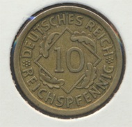 Deutsches Reich Jägernr: 317 1930 F Vorzüglich Aluminium-Bronze 1930 10 Reichspfennig Ähren (7869097 - 10 Rentenpfennig & 10 Reichspfennig