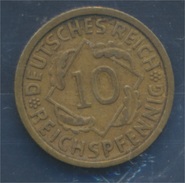 Deutsches Reich Jägernr: 317 1932 D Vorzüglich Aluminium-Bronze 1932 10 Reichspfennig Ähren (7879750 - 10 Rentenpfennig & 10 Reichspfennig