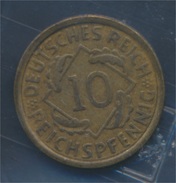 Deutsches Reich Jägernr: 317 1932 E Sehr Schön Aluminium-Bronze 1932 10 Reichspfennig Ähren (7879659 - 10 Rentenpfennig & 10 Reichspfennig