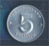 DDR Jägernr: 1502 1950 A Stgl./unzirkuliert Aluminium 1950 5 Pfennig Ähre Auf Zahnrad (7849365 - 5 Pfennig