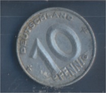 DDR Jägernr: 1503 1950 E Sehr Schön Aluminium 1950 10 Pfennig Ähre Auf Zahnrad (7848857 - 10 Pfennig