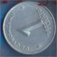 DDR Jägernr: 1505 1952 E Stgl./unzirkuliert Aluminium 1952 1 Pfennig Hammer Und Zirkel Zwische (7849407 - 1 Pfennig