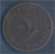 Deutsches Reich Jägernr: 2 1874 B Sehr Schön Bronze 1874 2 Pfennig Kleiner Reichsadler (7849171 - 2 Pfennig