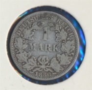 Deutsches Reich Jägernr: 9 1880 A Sehr Schön Silber 1880 1 Mark Kleiner Reichsadler (7849283 - 1 Mark