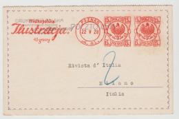 Pol201 / POLEN -  Mit Firmenfreistempel Posen (Poznan ) Nach Italien 1928 - Lettres & Documents