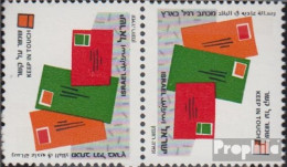 Israel 1184K Kehrdruckpaar Postfrisch 1994 Grußmarken - Ungebraucht (ohne Tabs)
