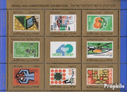 Israel Block38 (kompl.Ausg.) Postfrisch 1988 40 Jahre Israel - Neufs (sans Tabs)