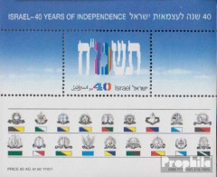 Israel Block36 (kompl.Ausg.) Postfrisch 1988 Unabhängigkeit - Unused Stamps (without Tabs)