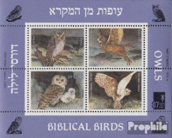 Israel Block33 (kompl.Ausg.) Postfrisch 1987 Vögel Der Bibel - Ongebruikt (zonder Tabs)