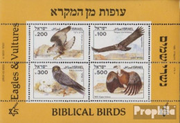 Israel Block27 (kompl.Ausg.) Postfrisch 1985 Vögel Der Bibel - Ongebruikt (zonder Tabs)