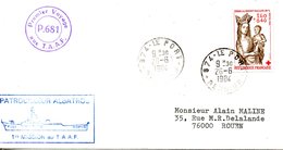 FRANCE. Enveloppe Commémorative Ayant Circulé En 1984. Patrouilleur Albatros : Première Mission Au TAAF. - Polareshiffe & Eisbrecher