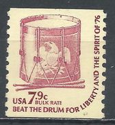 United States 1976. Scott #1615 (M) Drum - Coils & Coil Singles