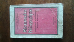 MEMENTO PEDAGOGIQUE Programmes - Commentaires - Emplois Du Temps Organisation Et Plan D'études - MAURICE KUHN - Lesekarten