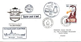 TAAF. PA 87 Sur Enveloppe Commémorative De 1985. Le Patrouilleur "Albatros". Oblitération St Paul - Amsterdam. Albatros. - Polar Ships & Icebreakers
