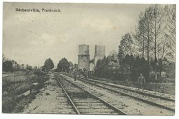 Bétheniville Bahnhof (?) Gleise Mit Soldaten 1917 Feldpost - Bétheniville