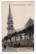 18704-LE-29-PLOUDALMEZEAU-L' Eglise-----------animée-charrette - Ploudalmézeau