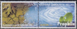 Griechenland 2069A-2070A Paar (kompl.Ausg.) Postfrisch 2001 Lebensspender:Wasser - Unused Stamps