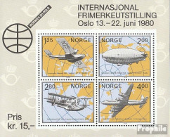 Norwegen Block2 (kompl.Ausg.) Postfrisch 1979 NORWEX 1980 - Blokken & Velletjes