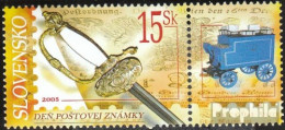 Slowakei 526Zf Mit Zierfeld (kompl.Ausg.) Postfrisch 2005 Philatelie - Nuevos