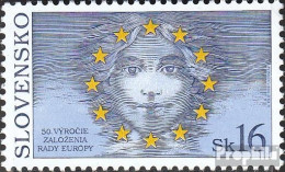 Slowakei 339 (kompl.Ausg.) Postfrisch 1999 Europarat - Unused Stamps