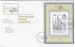 Great Britain England United Kingdom UK 1980 FDC London Stamp Exhibition, Souvenir Sheet - Unclassified