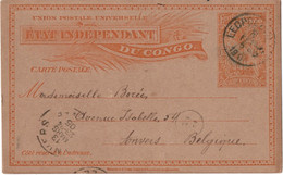 Stamped Stationery - Congo - Leopoldville 1905 - Stamped Stationery