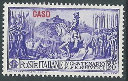 1930 EGEO CASO FERRUCCI 20 CENT MH * - CZ47-7 - Egeo (Caso)