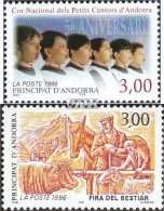 Andorra - Französische Post 501,502 (kompl.Ausg.) Postfrisch 1996 Jugendchor, Viehmarkt - Carnets