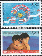 Andorra - Französische Post 488,490 (kompl.Ausg.) Postfrisch 1996 Skimeisterschaft, Sonderschule - Carnets