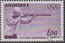 Andorra - Französische Post 241 (kompl.Ausg.) Postfrisch 1972 Sommerspiele - Schießen - Carnets