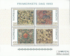 Norwegen Block20 (kompl.Ausg.) Postfrisch 1993 Holzschnitzkunst - Blokken & Velletjes