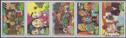 Südafrika 935-939 Fünferstreifen (kompl.Ausg.) Postfrisch 1994 Kinderkunst - Neufs