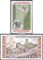 Andorra - Französische Post 273,278 (kompl.Ausg.) Postfrisch 1976 Telefon, Meritxell - Carnets