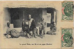 CPA SOUDAN Afrique Noire Type Ethnic Le Grand NABA Circulé - Sudan