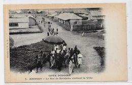 CPA Cote D'Ivoire Afrique Noire Type Ethnic Le Roi De Krinjabo Non Circulé - Ivory Coast