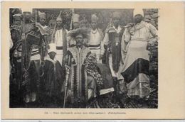 CPA Ethiopie Afrique Noire Type Ethnic Ras SEBEATH Chasseurs D'éléphants Non Circulé - Ethiopië