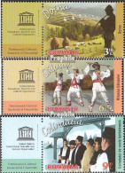 Rumänien 6843-6845 Mit Zierfeld (kompl.Ausg.) Postfrisch 2014 UNESCO Welterbe - Unused Stamps