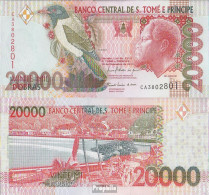 Sao Tome E Principe Pick-Nr: 67d Bankfrisch 2010 20.000 Dobras - San Tomé E Principe