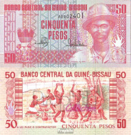 Guinea-Bissau Pick-Nr: 10 Bankfrisch 1990 50 Pesos - Guinee-Bissau