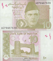 Pakistan Pick-Nr: 45j Bankfrisch 2015 10 Rupees - Pakistan