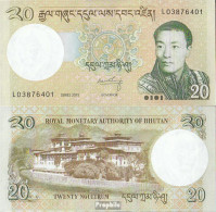 Bhutan Pick-Nr: 30b Bankfrisch 2013 20 Ngultrum - Bhutan