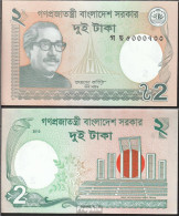 Bangladesch Pick-Nr: 52c Bankfrisch 2013 2 Taka - Bangladesch