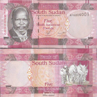 Süd-Sudan Pick-Nr: 6 Bankfrisch 2011 1 Pound - Sudan