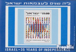 Israel Block23 (kompl.Ausg.) Postfrisch 1983 35 Jahre Unabhängigkeit - Ongebruikt (zonder Tabs)