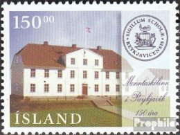 Island 855 (kompl.Ausg.) Postfrisch 1996 Gymnasium In Reykjavik - Neufs