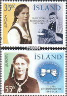 Island 844-845 (kompl.Ausg.) Postfrisch 1996 Berühmte Frauen - Neufs