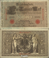 Deutsches Reich RosbgNr: 45c, Rotes Siegel 7stellige KN, 1921-1925 Bankfrisch 1910 1.000 Mark - 1000 Mark