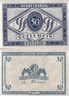 Leipzig Notgeld Der Stadt Leipzig Bankfrisch 1920 50 Pfennig - Monedas/ De Necesidad