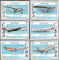 Kuba 2430-2435 (kompl.Ausg.) Postfrisch 1979 50 Jahre CUBANA DE AVIACION - Neufs