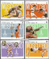 Kuba 2413-2418 (kompl.Ausg.) Postfrisch 1979 Olympische Sommerspiele - Neufs